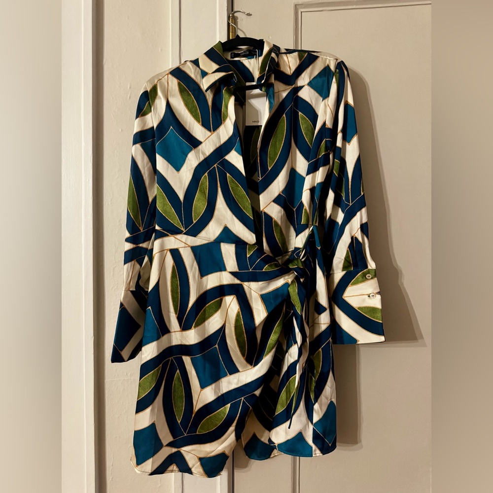 Mango Stylish Geometric Print Dress